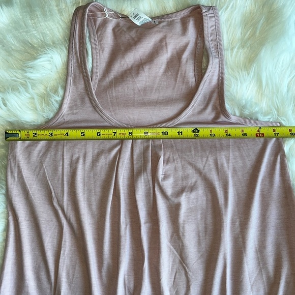 🆕 Bare Necessities Tank Top Pleated Size Small Rose Color - Picture 4 of 10